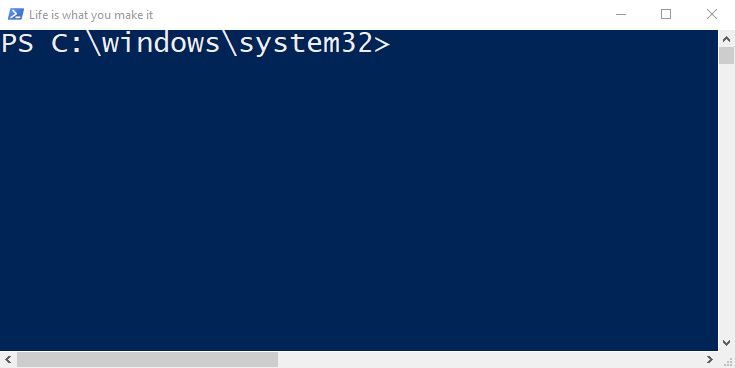 powershell host console